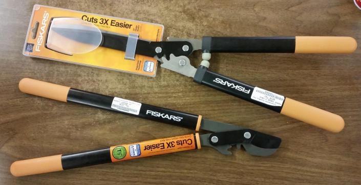 We carry the best brands for garden tools like Fiskar's hedge clippers that make outdoor work a breeze! 